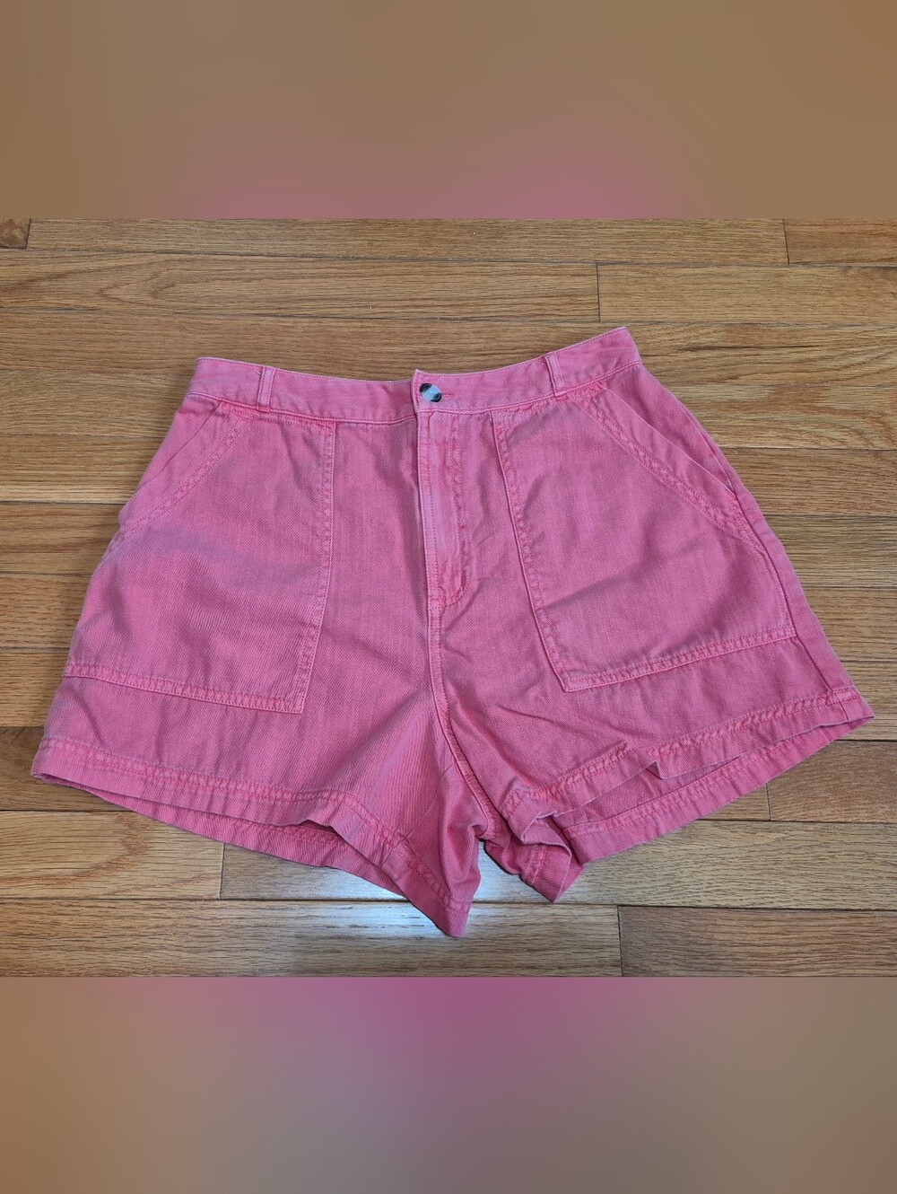 100% Cotton High-Waist Shorts